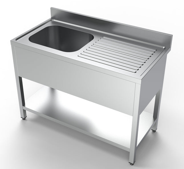 Bord med vask til venstre – 600 × 1.200 mm