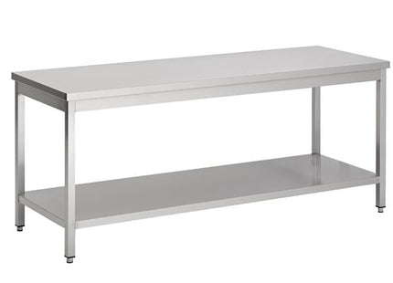 Arbejdsbord med bundhylde – fladpakket – 600 × 600 mm