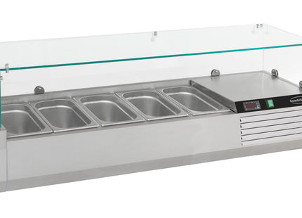 Saladette - bordmodel 1/4 GN x 5