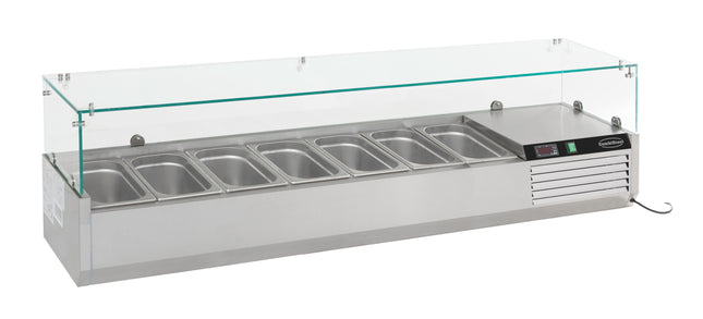 Saladette - bordmodel 1/4 GN x 7