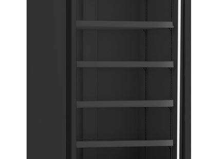 Køleskab 1 glasdør SORT JDE-600R BL