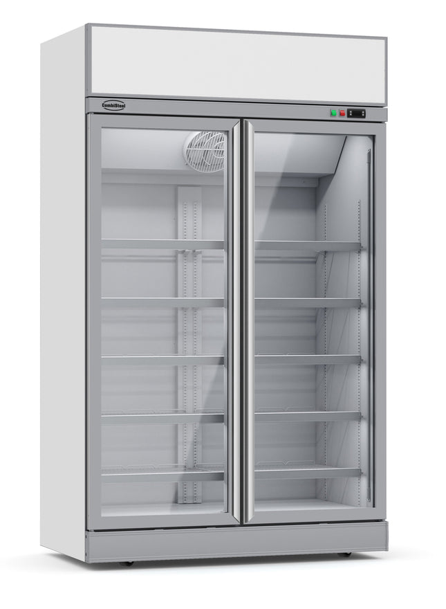Combisteel Dobbelt glasdørs køleskab INS-1000R