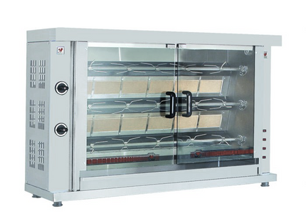 Kylling-rotisseries gas 3 spid