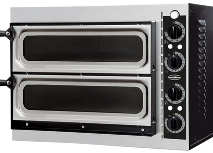Pizzaovn - dobbelt - vindue - 2 x 1