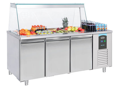 SALADETTE 3 DØRES 4x 1/1GN BEHOLDER