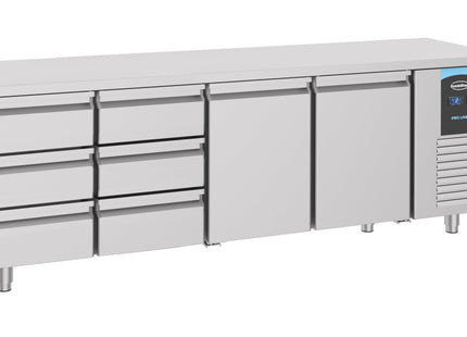 700 Kølebord 2 DØRES 6 SKUFFER ENERGILINE