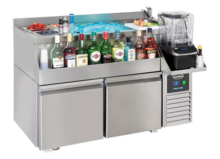 Kølebord 2 DØRE MED COCKTAIL BAR STATION