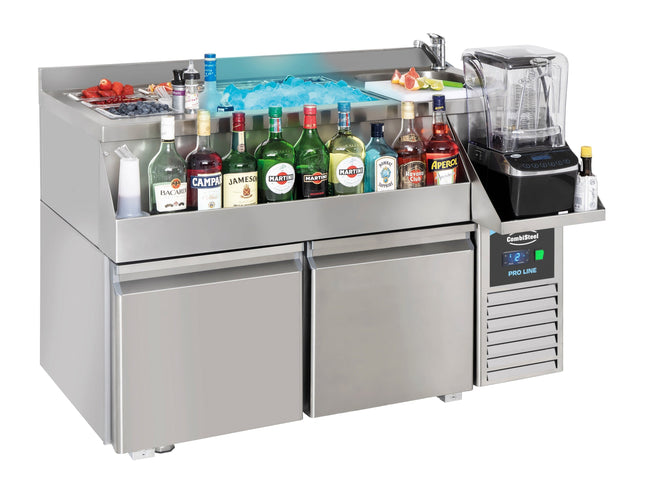 Kølebord 2 DØRE MED COCKTAIL BAR STATION
