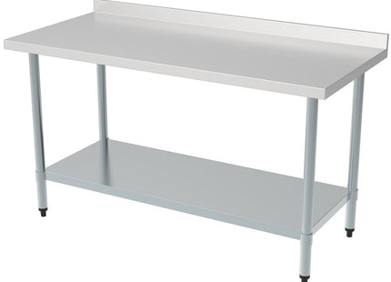 Arbejdsbord med ekstra hylde - flat packed - 700 x 1200 mm