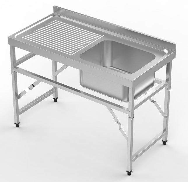 Bord med vask - 600 x 1200 mm