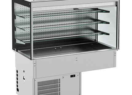 Drop-In Cubic Refrigerated Display Wall Model - Roll-Up 3/1
