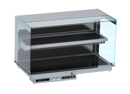 DROP-IN KUBISK OPVARMET KERAMISK DISPLAY VÆG MODEL - SORT 4/1