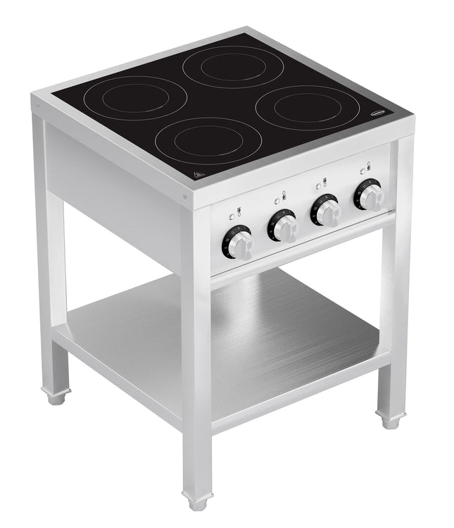 Induktionsovn 4 kogeplader med åben ramme
