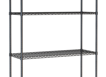 Hylde 4 lager 1200 sort flat packed