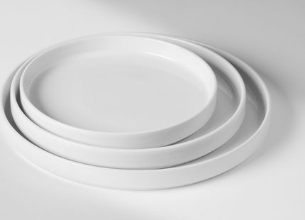 Tallerken med høj kant Oslo, HENDI, Oslo, Hvid, ⌀240x(H)26mm