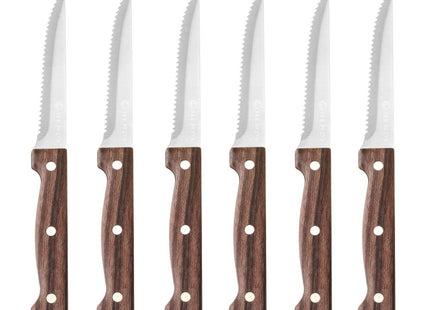 Steakkniv, HENDI, Profi Line, Sort, 6 stk., (L)210mm