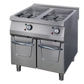 Professionel friturekoger - 2 x 22L - Dobbelt enhed - 90 cm dyb - med aftapningshane - Elektrisk