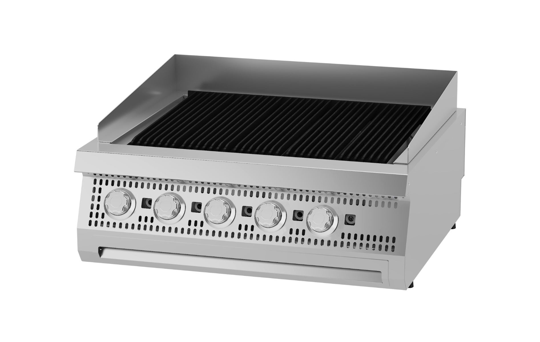 Premium Chargrill - 5 Zoner - Dobbelt Enhed - 90 cm Dyb - Gas