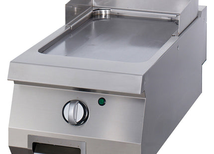 Premium bageplade - Glat - Enkelt enhed - 90 cm dyb - Gas