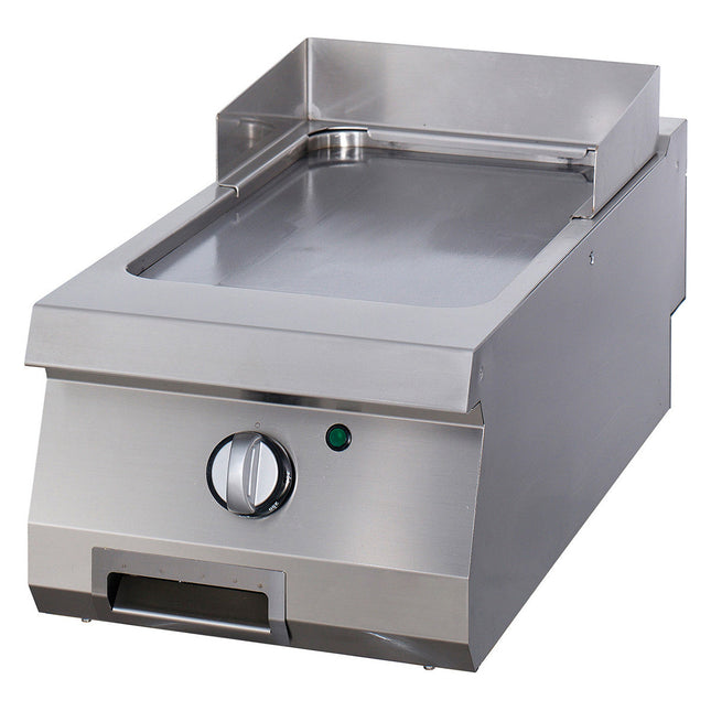 Premium bageplade - Glat - Enkelt enhed - 90 cm dyb - Gas
