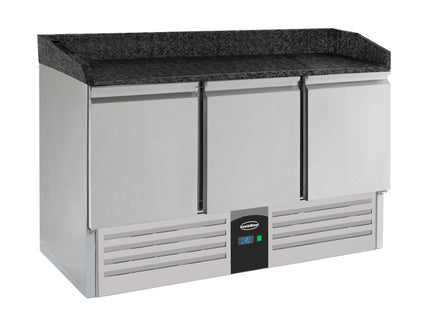 Pizzadisk 3 DØRES SORT GRANIT BORDPLADE