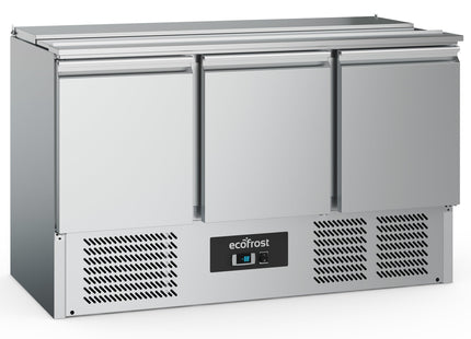 Saladette - 3 døre - 4 x 1/1 GN-beholdere