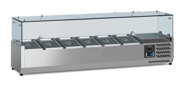 Saladette - bordmodel 1/4 GN x 6