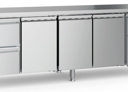 Kølebord med 3 låger og 2 skuffer – 553 liter