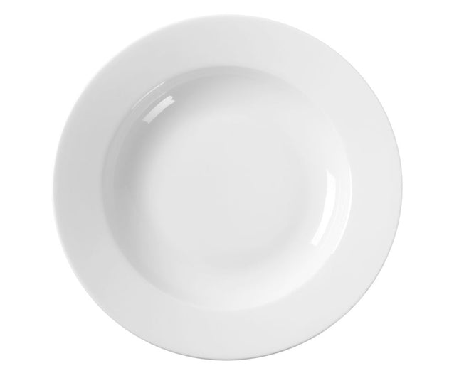 Suppetallerken, HENDI, hvid, ⌀230mm