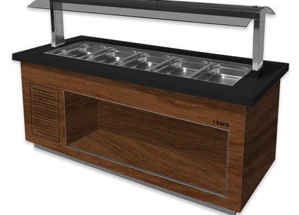 Varm buffet
model PREMIUM LINE SB-H 230 valnød