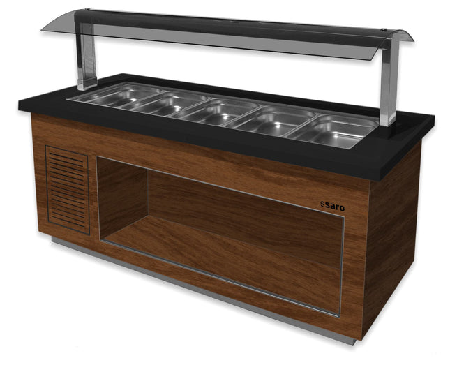 Varm buffet
model PREMIUM LINE SB-H 230 valnød