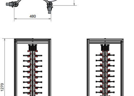 Pladestabler Plate-Mate
model PM 48 foldbar