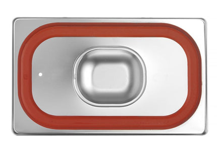 Låg til GN beholdere med silikonekant, HENDI, Profi Line, GN 1/4, 265x162mm