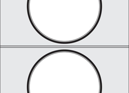 Bakkeforseglingsmatrix, HENDI, 2x suppeskål ø115 mm