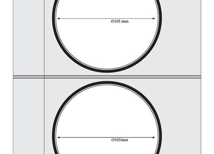 Bakkeforseglingsmatrix, HENDI, 2x suppeskål ø115 mm