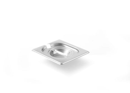 Låg til GN beholdere med suppeskeudskæring, HENDI, Kitchen Line, GN 1/6, 176x162mm
