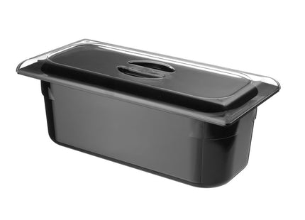Isbeholder i polykarbonat, HENDI, 5L, sort, 360x165x(H)120mm