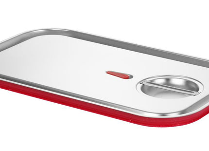 Låg til GN beholdere med silikonekant, HENDI, Kitchen Line, GN 1/4, 265x162mm