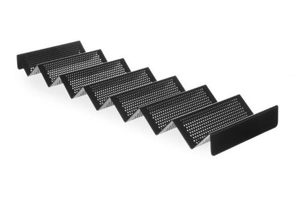 Holder til pølsebrød, perforeret, HENDI, sort, 580x170x(H)40mm