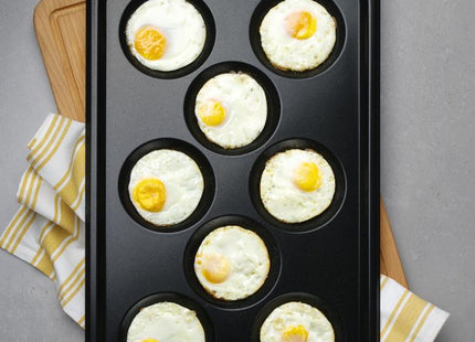 Plade med non-stick belægning CONVECTOMAT EGGPLATE, HENDI, GN 1/1, sort, 530x325x(H)26mm
