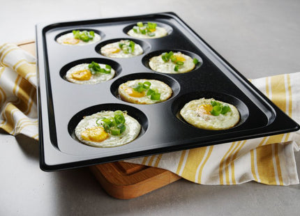 Plade med non-stick belægning CONVECTOMAT EGGPLATE, HENDI, GN 1/1, sort, 530x325x(H)26mm