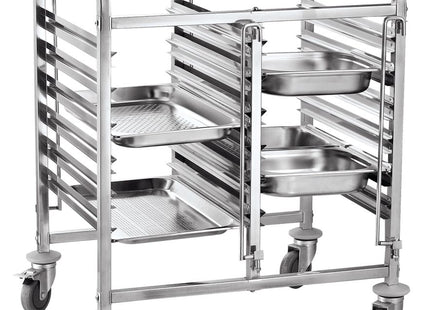 Dobbelt transportvogn - 12 x GN 1/1, HENDI, 810x610x(H)960mm