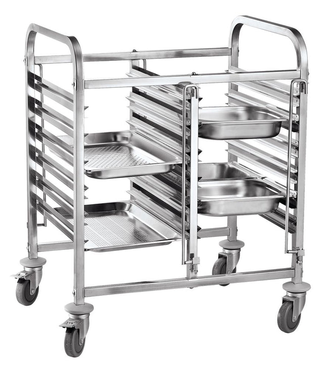 Dobbelt transportvogn - 12 x GN 1/1, HENDI, 810x610x(H)960mm
