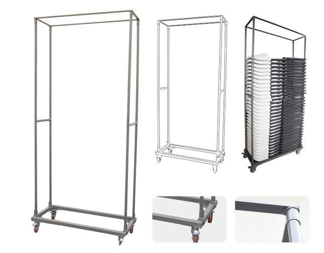 Vogn til stole, AmerBox, 1140x492x(H)1895mm