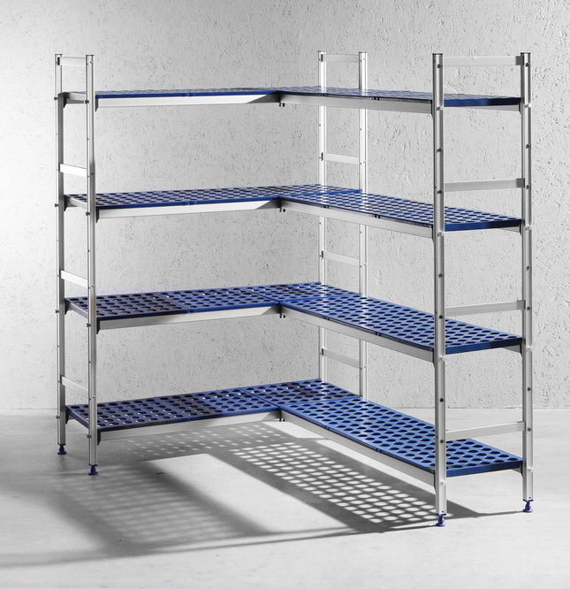 Opbevaringsreol, aluminium, HENDI, 1280x405x(H)1685mm