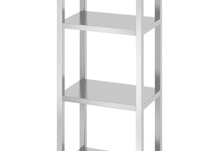 Opbevaringsreol med 4 faste hylder – boltmonteret, HENDI, Kitchen Line, 1200x600x(H)1800mm