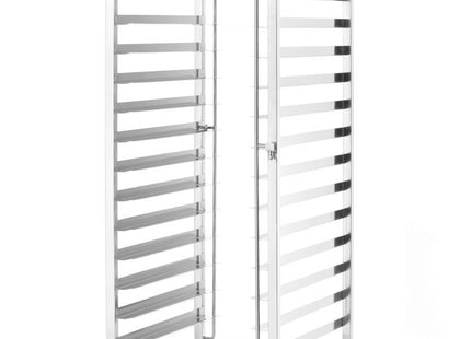 Stikvogn, HENDI, Kitchen Line, 15 bakkeskinner 600x400, sølv, 470x620x(H)1735mm