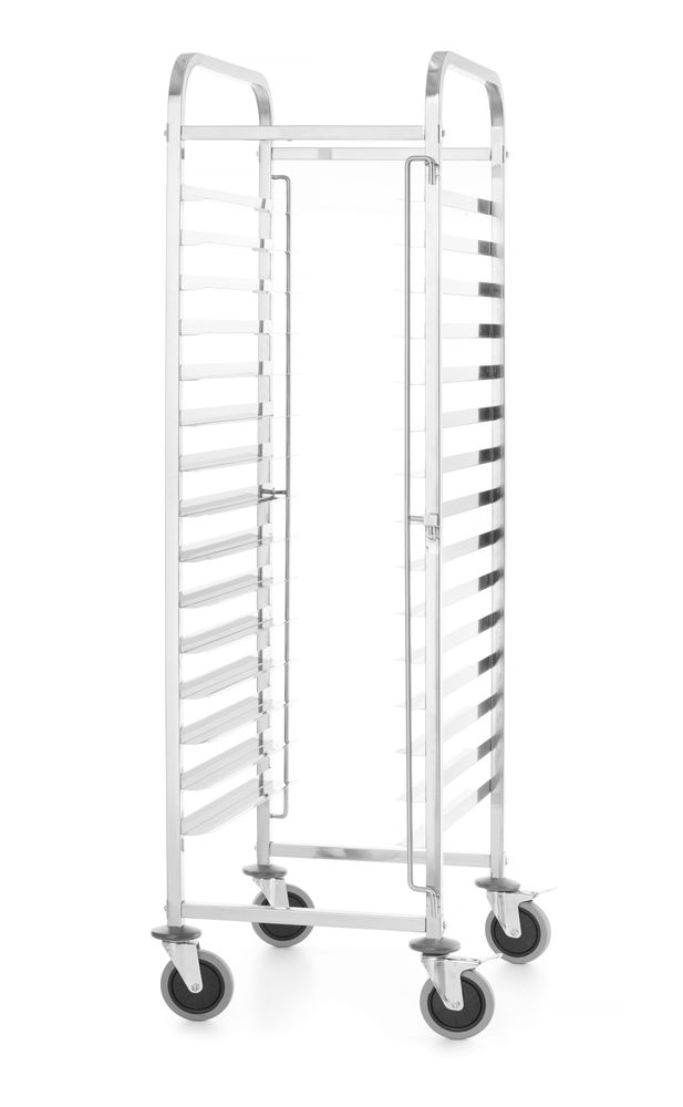 Stikvogn, HENDI, Kitchen Line, 15 bakkeskinner 600x400, sølv, 470x620x(H)1735mm