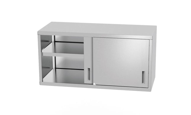 Vægskab – svejset, med skydedøre, HENDI, Profi Line, 800x300x(H)600mm