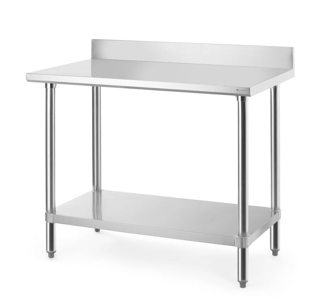Arbejdsbord med bagkant, HENDI, Budget Line, 1200x600x(H)950mm